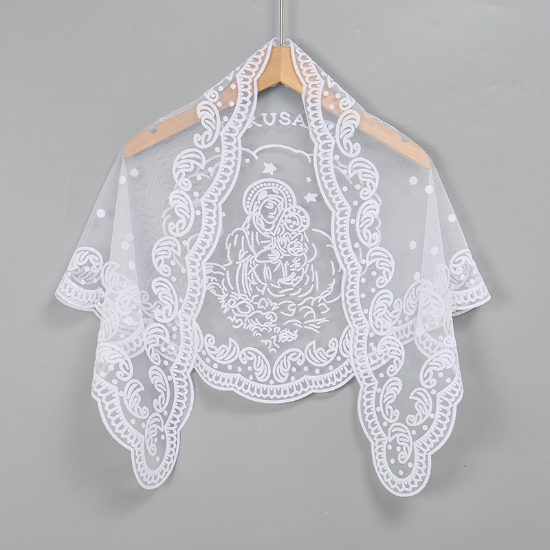 1Pc Women's Elegant Solid Colo - Embroidery Hijab recensie en prijs