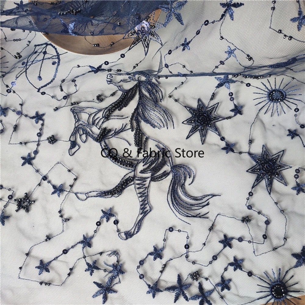 3D Embroidery Beaded And Sequi - Embroidery Horse recensie en prijs